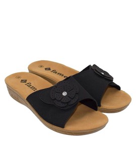 G1589B Γυναικεία Ανατομική Παντόφλα FAME Μαύρο G1589B Γυναικεία Ανατομική Παντόφλα FAME Μαύρο