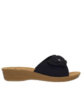 G1589B Γυναικεία Ανατομική Παντόφλα FAME Μαύρο G1589B Γυναικεία Ανατομική Παντόφλα FAME Μαύρο