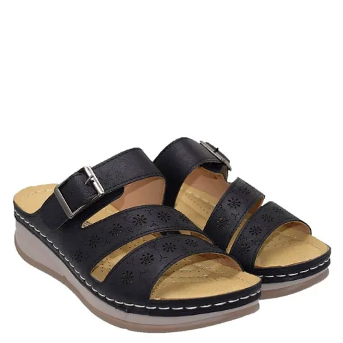 G1601B Γυναικεία Ανατομική Παντόφλα BLONDIE Μαύρο G1601B Γυναικεία Ανατομική Παντόφλα BLONDIE Μαύρο