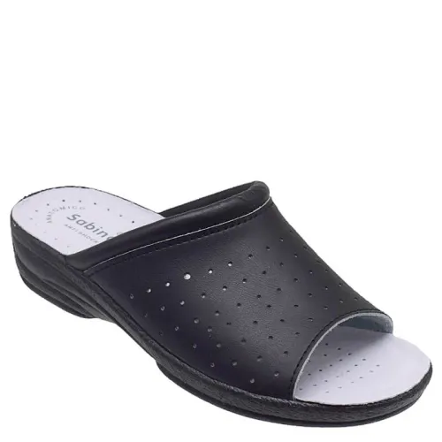 G1609B Γυναικεία Ανατομική Παντόφλα  SABINO Μαύρο G1609B Γυναικεία Ανατομική Παντόφλα  SABINO Μαύρο