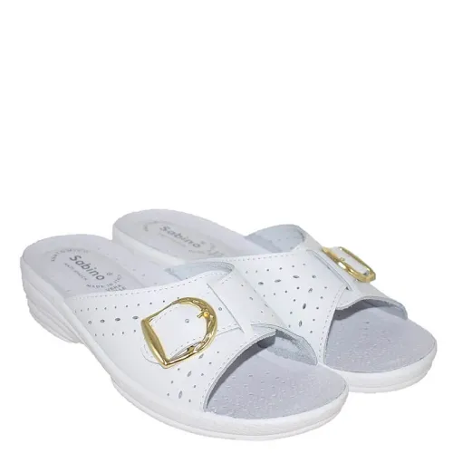 G1610W Γυναικεία Ανατομική Παντόφλα SABINO Λευκό G1610W Γυναικεία Ανατομική Παντόφλα SABINO Λευκό