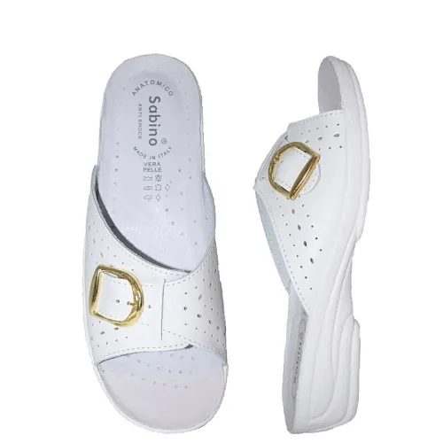 G1610W Γυναικεία Ανατομική Παντόφλα SABINO Λευκό G1610W Γυναικεία Ανατομική Παντόφλα SABINO Λευκό
