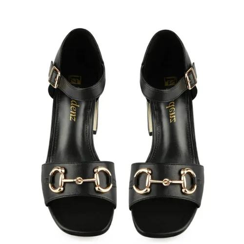 G1666B Γυναικείο Πέδιλο TENDENZ Μαύρο