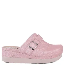 G1683PI Γυναικείο Ανατομικό Σαμπό VESNA Περλέ Ροζ