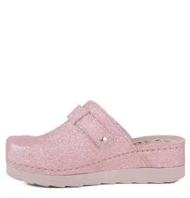 G1683PI Γυναικείο Ανατομικό Σαμπό VESNA Περλέ Ροζ