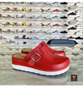 G1683R Γυναικείο Ανατομικό Σαμπό VESNA Κόκκινο