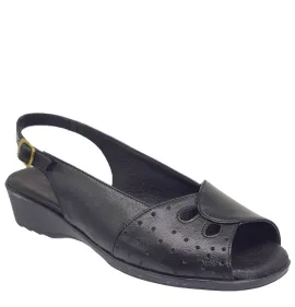 G1690B Γυναικείο Ανατομικό Πέδιλο ΑΕΡΟΦΛΕΞ Μαύρο