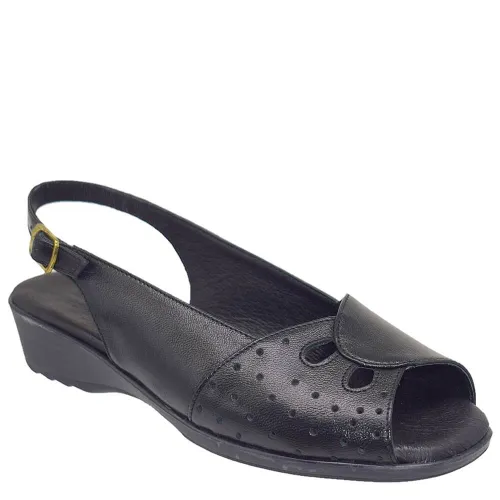 G1690B Γυναικείο Ανατομικό Πέδιλο ΑΕΡΟΦΛΕΞ Μαύρο