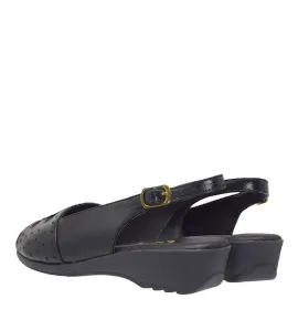 G1690B Γυναικείο Ανατομικό Πέδιλο ΑΕΡΟΦΛΕΞ Μαύρο