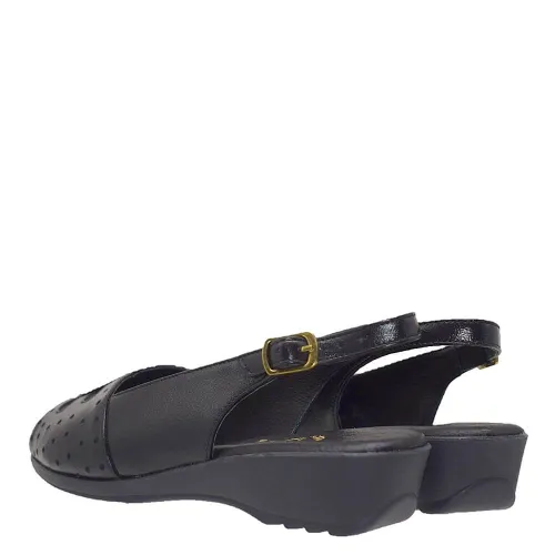 G1690B Γυναικείο Ανατομικό Πέδιλο ΑΕΡΟΦΛΕΞ Μαύρο