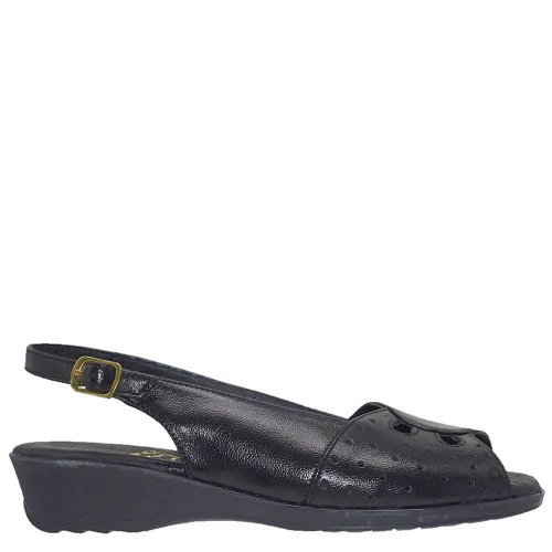 G1690B Γυναικείο Ανατομικό Πέδιλο ΑΕΡΟΦΛΕΞ Μαύρο