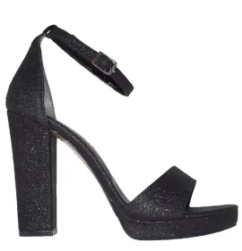 G1692BG Γυναικείο Πέδιλο SIRENA Μαύρο Γκλίτερ 