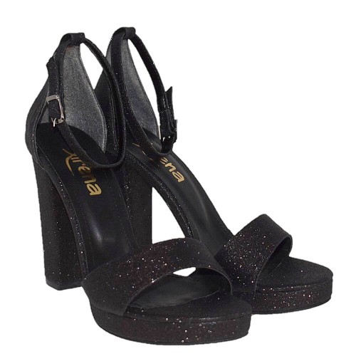 G1692BG Women's Sandal SIRENA Black Glitter G1692BG Women's Sandal SIRENA Black Glitter