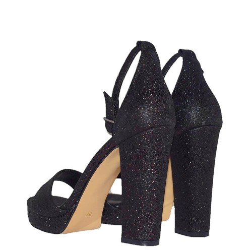 G1692BG Women's Sandal SIRENA Black Glitter G1692BG Women's Sandal SIRENA Black Glitter