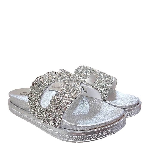 G1720S Women's Slippers CUBANITAS Silver G1720S Women's Slippers CUBANITAS Silver