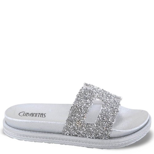 G1720S Women's Slippers CUBANITAS Silver G1720S Women's Slippers CUBANITAS Silver