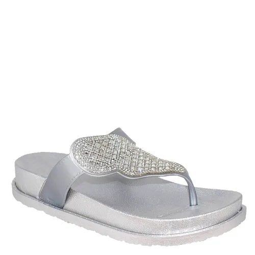 G1728S Women's Sea Slippers CUBANITAS Silver