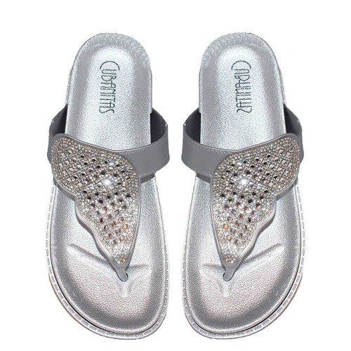 G1728S Women's Sea Slippers CUBANITAS Silver G1728S Women's Sea Slippers CUBANITAS Silver