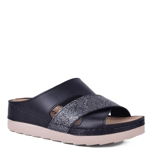 G1742B Woman Anatomic Slipper VESNA Black G1742B Woman Anatomic Slipper VESNA Black