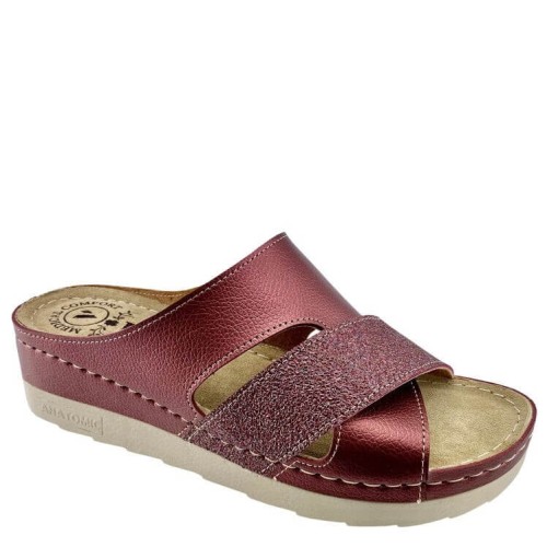 G1742BΟ Woman Anatomic Slipper VESNA Bordeaux G1742BΟ Woman Anatomic Slipper VESNA Bordeaux