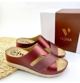 G1742BΟ Woman Anatomic Slipper VESNA Bordeaux G1742BΟ Woman Anatomic Slipper VESNA Bordeaux