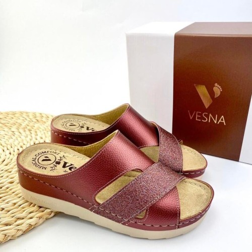 G1742BΟ Woman Anatomic Slipper VESNA Bordeaux G1742BΟ Woman Anatomic Slipper VESNA Bordeaux