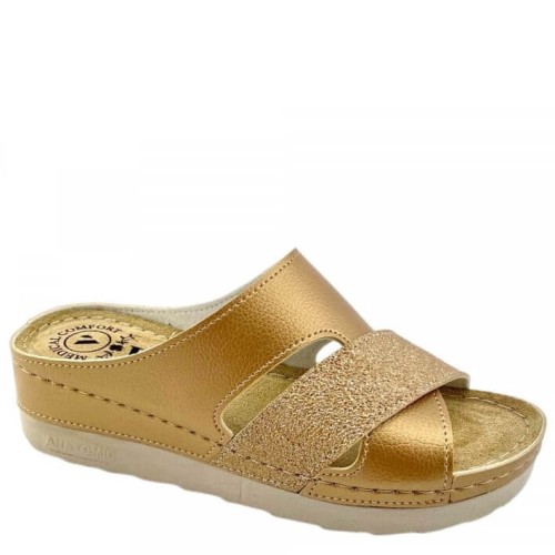 G1742G Woman Anatomic Slipper VESNA Gold G1742G Woman Anatomic Slipper VESNA Gold