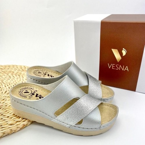 G1742S Woman Anatomic Slipper VESNA Silver G1742S Woman Anatomic Slipper VESNA Silver