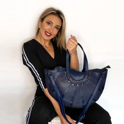 G1756BL Woman's Shoulder Bag BAGTOBAG Blue