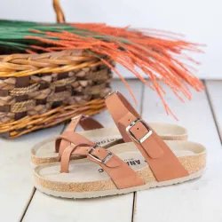 G1779K Γυναικεία Ανατομική Παντόφλα VESNA Κεραμιδί