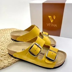 G1780Y Γυναικεία Ανατομική Παντόφλα VESNA Κίτρινο