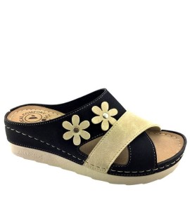 G1781B Women's Anatomical Slipper VESNA Black G1781B Women's Anatomical Slipper VESNA Black