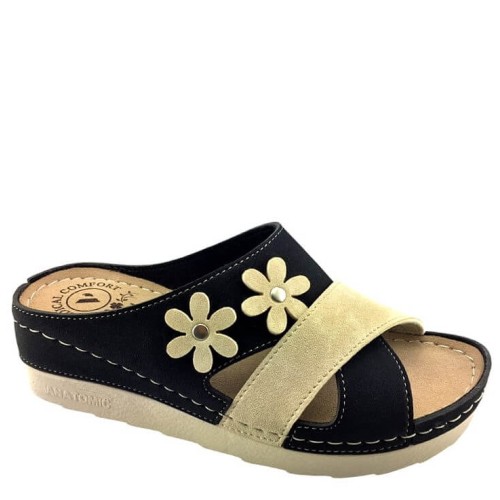 G1781B Women's Anatomical Slipper VESNA Black G1781B Women's Anatomical Slipper VESNA Black