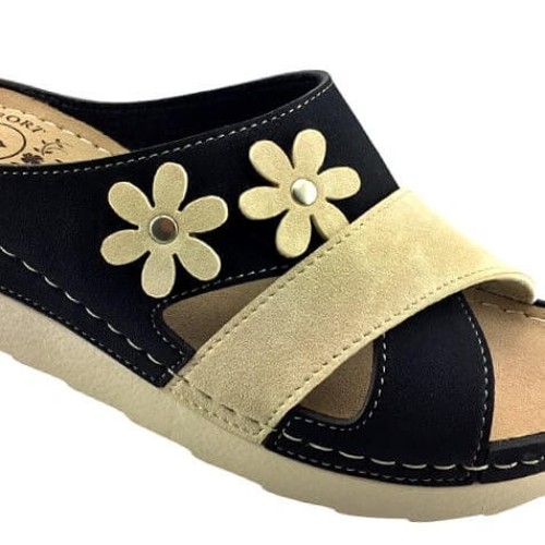 G1781B Women's Anatomical Slipper VESNA Black G1781B Women's Anatomical Slipper VESNA Black