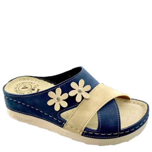 G1781BL Women's Anatomical Slipper VESNA Blue G1781BL Women's Anatomical Slipper VESNA Blue