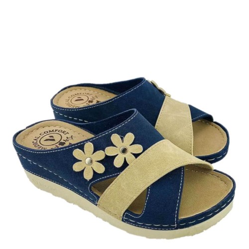 G1781BL Women's Anatomical Slipper VESNA Blue G1781BL Women's Anatomical Slipper VESNA Blue