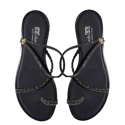 G1782B Women's Oversized Sandal BBSHOES Black