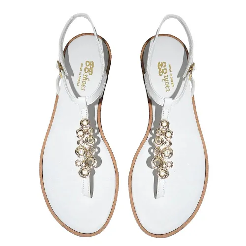 G1788W Γυναικείο Πέδιλο Υπερμεγέθες BBSHOES Λευκό G1788W Γυναικείο Πέδιλο Υπερμεγέθες BBSHOES Λευκό