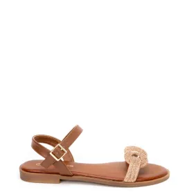 G1828C Γυναικείο Πέδιλο BLONDIE Κάμελ