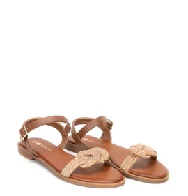 G1828C Γυναικείο Πέδιλο BLONDIE Κάμελ