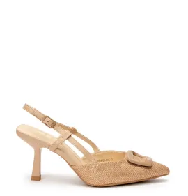 G1847BE Γυναικείο Slingback BETSY Μπεζ