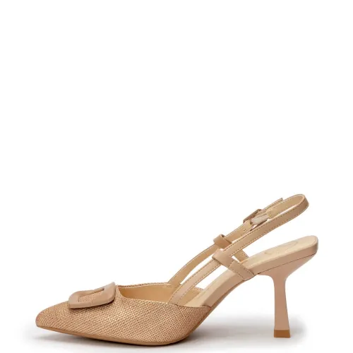 G1847BE Γυναικείο Slingback BETSY Μπεζ