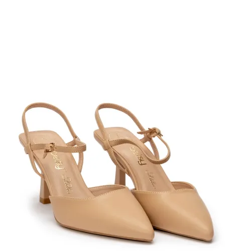 G1849BE Γυναικείο Slingback BETSY Μπεζ