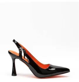 G1851B Γυναικείο Slingback BETSY Μαύρο