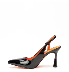 G1851B Γυναικείο Slingback BETSY Μαύρο