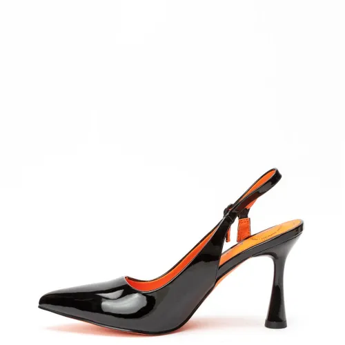 G1851B Γυναικείο Slingback BETSY Μαύρο