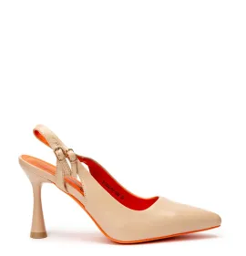 G1851BE Γυναικείο Slingback BETSY Μπεζ