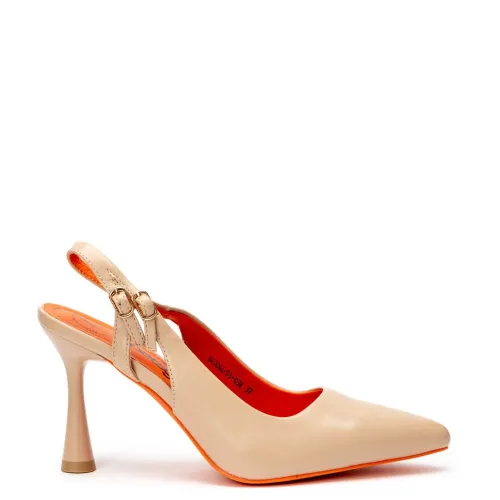 G1851BE Γυναικείο Slingback BETSY Μπεζ