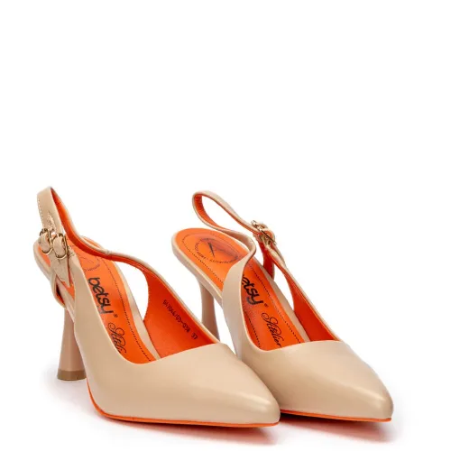G1851BE Γυναικείο Slingback BETSY Μπεζ
