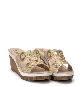 G1908PL Γυναικεία Ανατομική Παντόφλα INBLU Πλατίνα